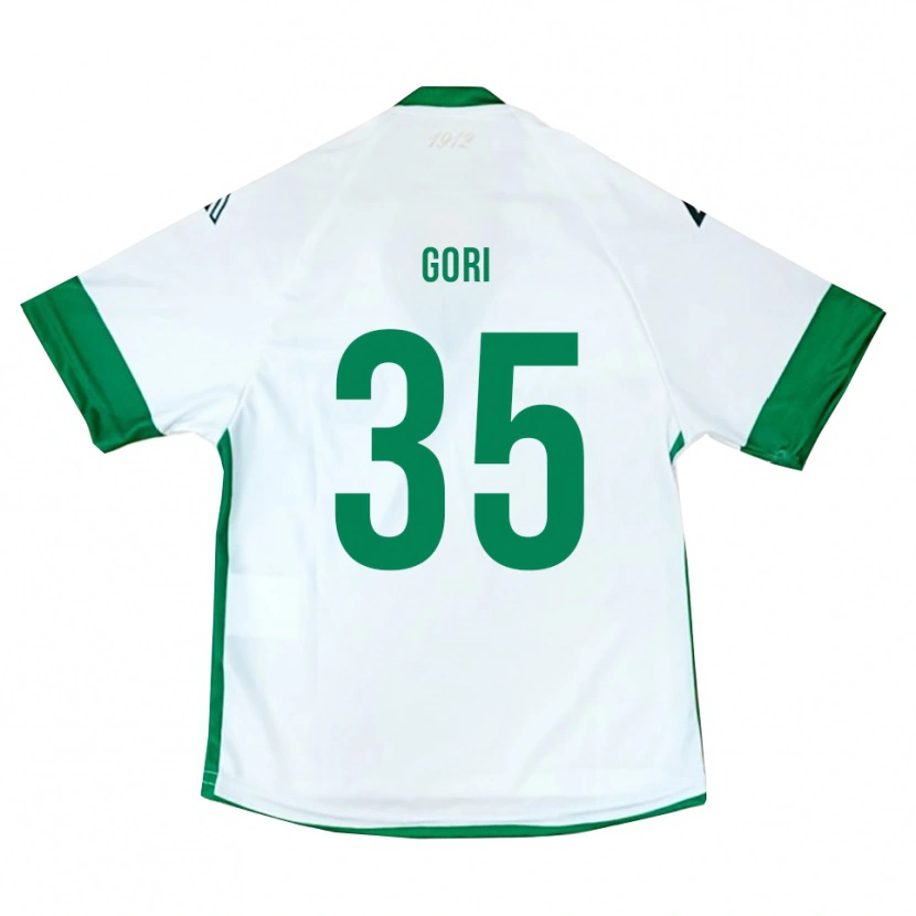 Danxen Niño Camiseta Gabriele Gori #35 Blanco Verde Azul 2ª Equipación 2025/26 La Camisa