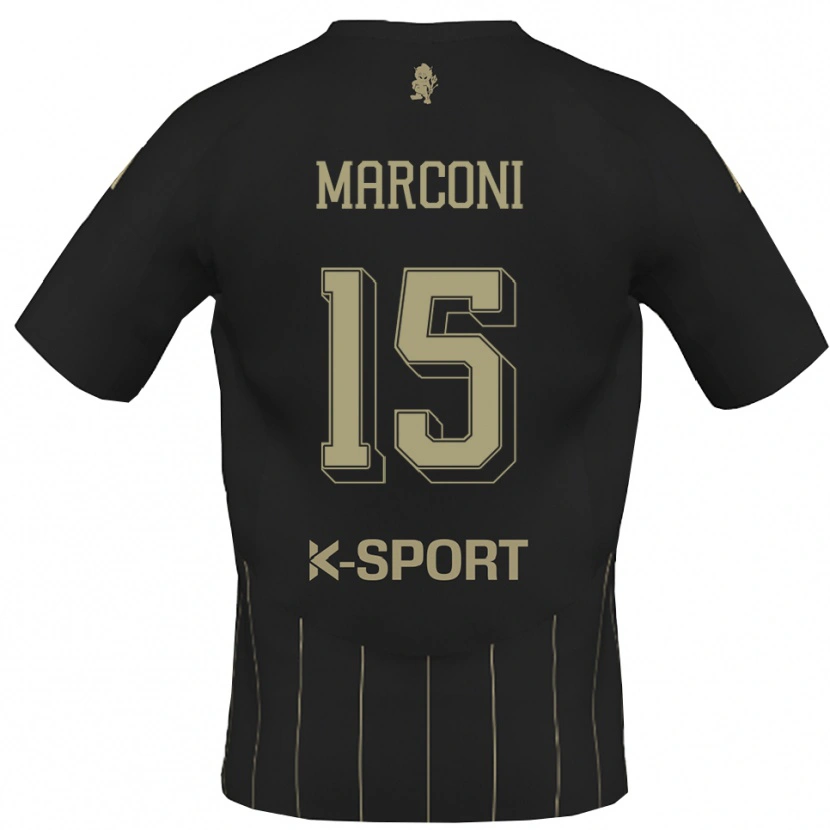 Danxen Niño Camiseta Ivan Marconi #15 Gris Blanco 2ª Equipación 2025/26 La Camisa