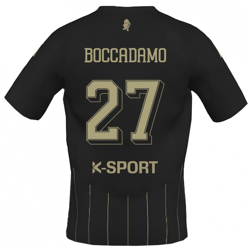 Danxen Niño Camiseta Antonio Boccadamo #27 Gris Blanco 2ª Equipación 2025/26 La Camisa
