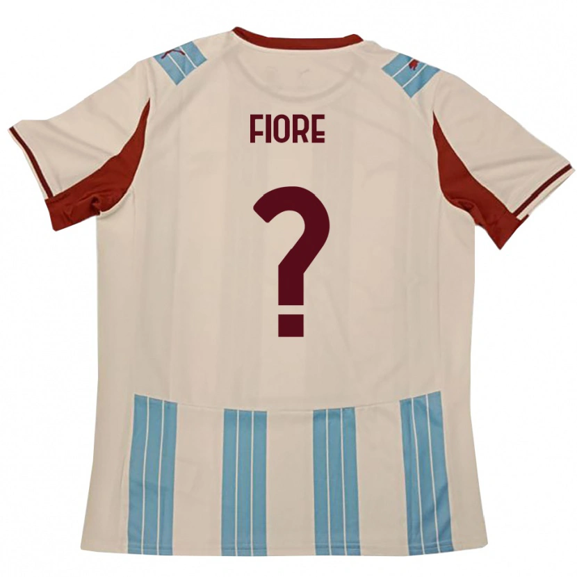 Danxen Niño Camiseta Andrea Fiore #0 Azul Celeste Blanco 2ª Equipación 2025/26 La Camisa