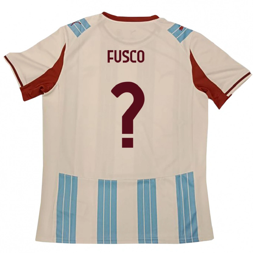 Danxen Niño Camiseta Gerardo Fusco #0 Azul Celeste Blanco 2ª Equipación 2025/26 La Camisa