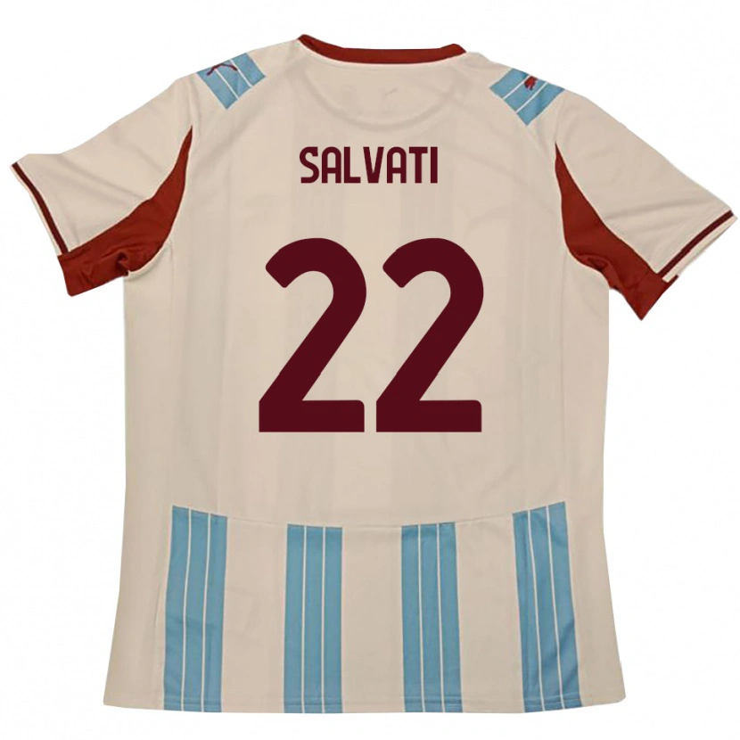 Danxen Niño Camiseta Gregorio Salvati #22 Azul Celeste Blanco 2ª Equipación 2025/26 La Camisa