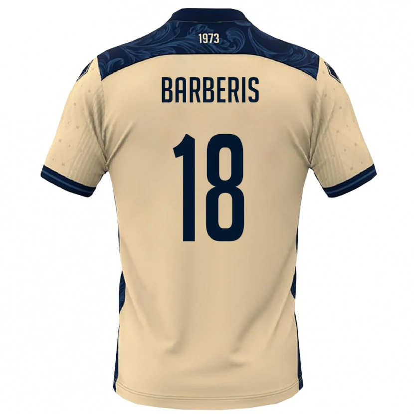 Danxen Niño Camiseta Andrea Barberis #18 Blanco Marino 2ª Equipación 2025/26 La Camisa