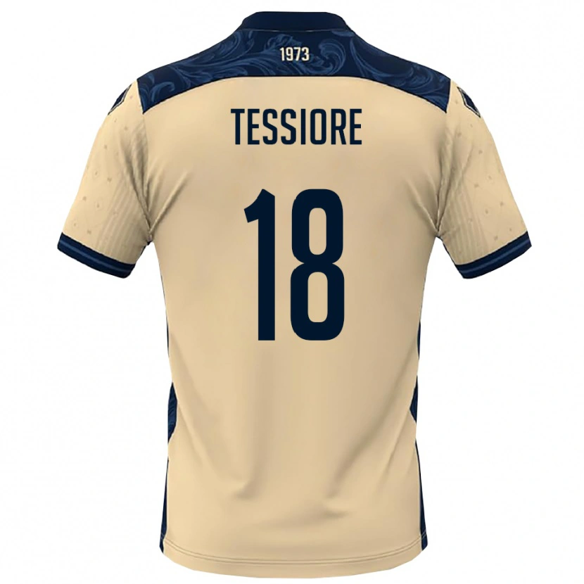 Danxen Niño Camiseta Andrea Tessiore #18 Blanco Marino 2ª Equipación 2025/26 La Camisa