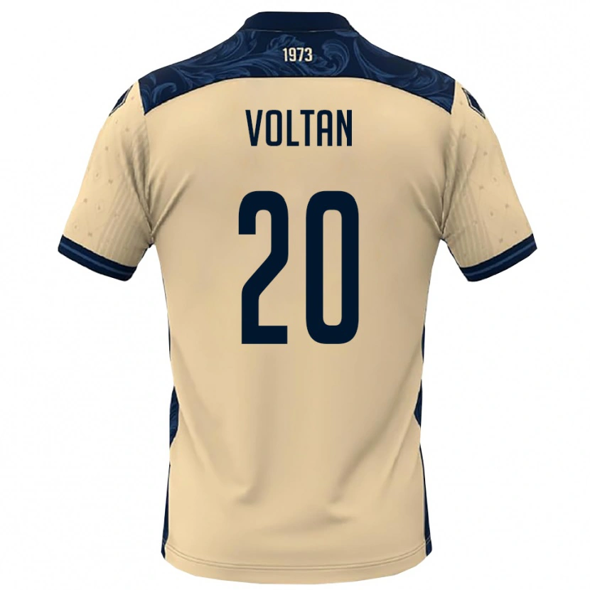 Danxen Niño Camiseta Davide Voltan #20 Blanco Marino 2ª Equipación 2025/26 La Camisa