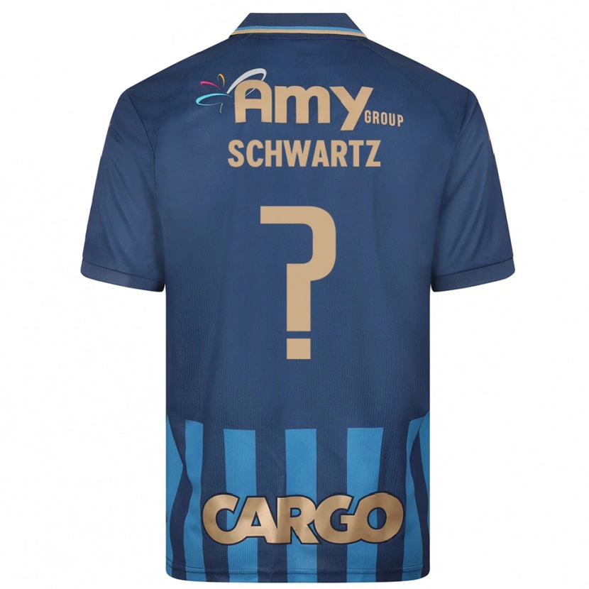 Danxen Niño Camiseta Noam Schwartz #0 Azul Marino 2ª Equipación 2025/26 La Camisa