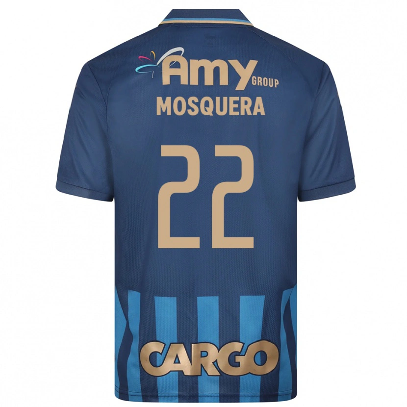 Danxen Niño Camiseta Orlando Mosquera #22 Azul Marino 2ª Equipación 2025/26 La Camisa