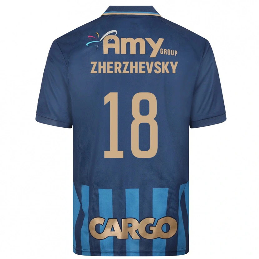Danxen Niño Camiseta Roy Zherzhevsky #18 Azul Marino 2ª Equipación 2025/26 La Camisa