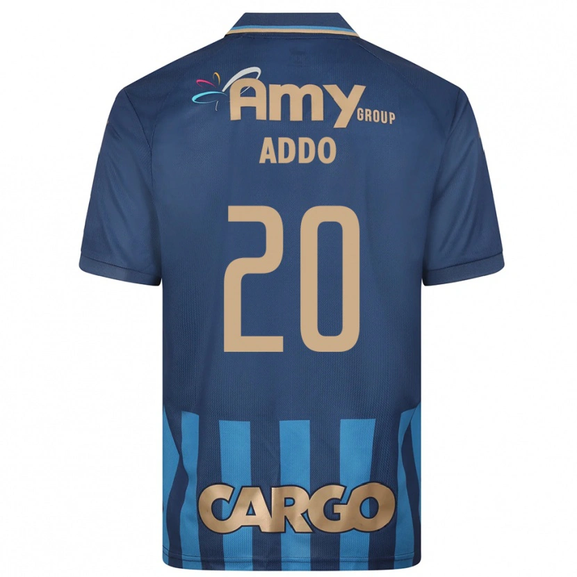 Danxen Niño Camiseta Henry Addo #20 Azul Marino 2ª Equipación 2025/26 La Camisa