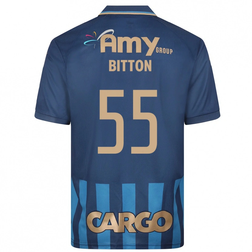 Danxen Niño Camiseta Nir Bitton #55 Azul Marino 2ª Equipación 2025/26 La Camisa