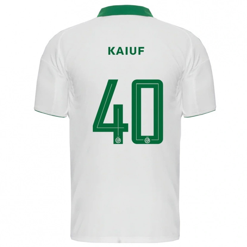 Danxen Niño Camiseta Sharif Kaiuf #40 Blanco Verde 2ª Equipación 2025/26 La Camisa