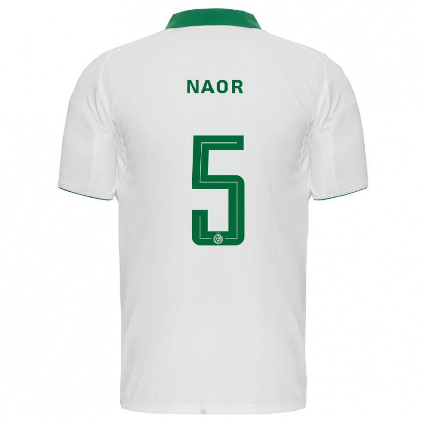 Danxen Niño Camiseta Goni Naor #5 Blanco Verde 2ª Equipación 2025/26 La Camisa