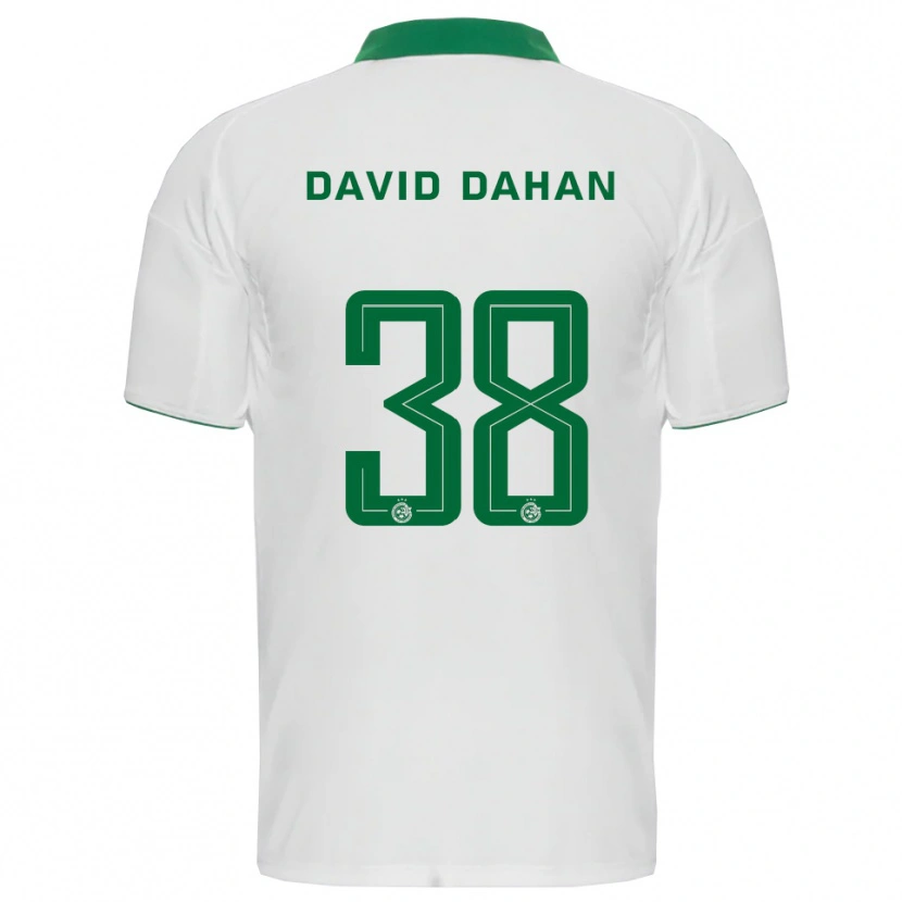 Danxen Niño Camiseta Omer Dahan #38 Blanco Verde 2ª Equipación 2025/26 La Camisa