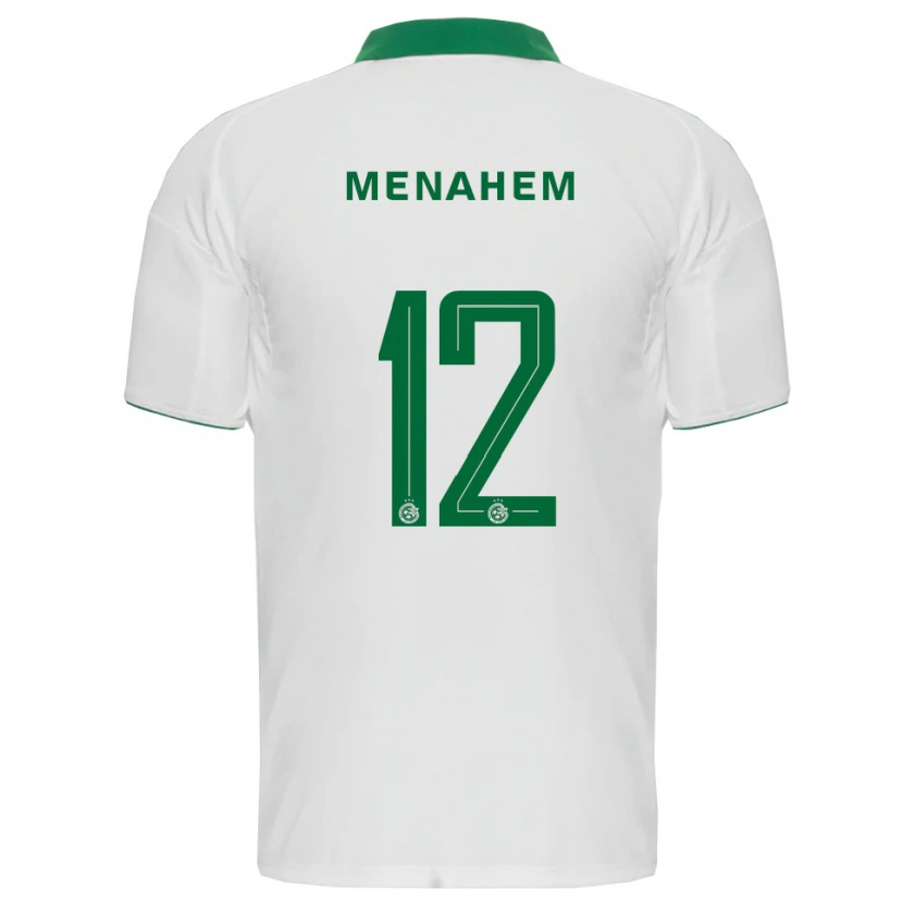 Danxen Niño Camiseta Sun Menahem #12 Blanco Verde 2ª Equipación 2025/26 La Camisa