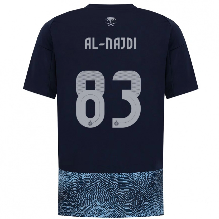 Danxen Niño Camiseta Salem Al-Najdi #83 Marino Azul Celeste 2ª Equipación 2025/26 La Camisa