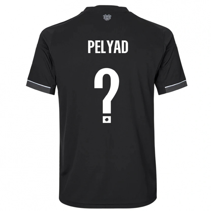 Danxen Niño Camiseta Shahin Pelyad #0 Negro Blanco 2ª Equipación 2025/26 La Camisa