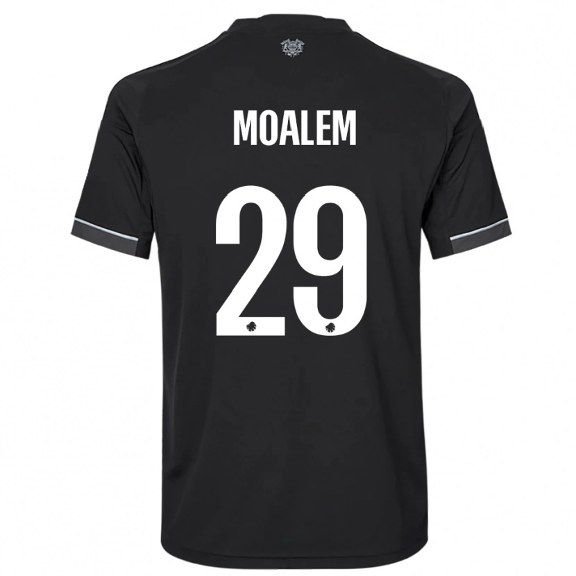 Danxen Niño Camiseta Jonathan Moalem #29 Negro Blanco 2ª Equipación 2025/26 La Camisa