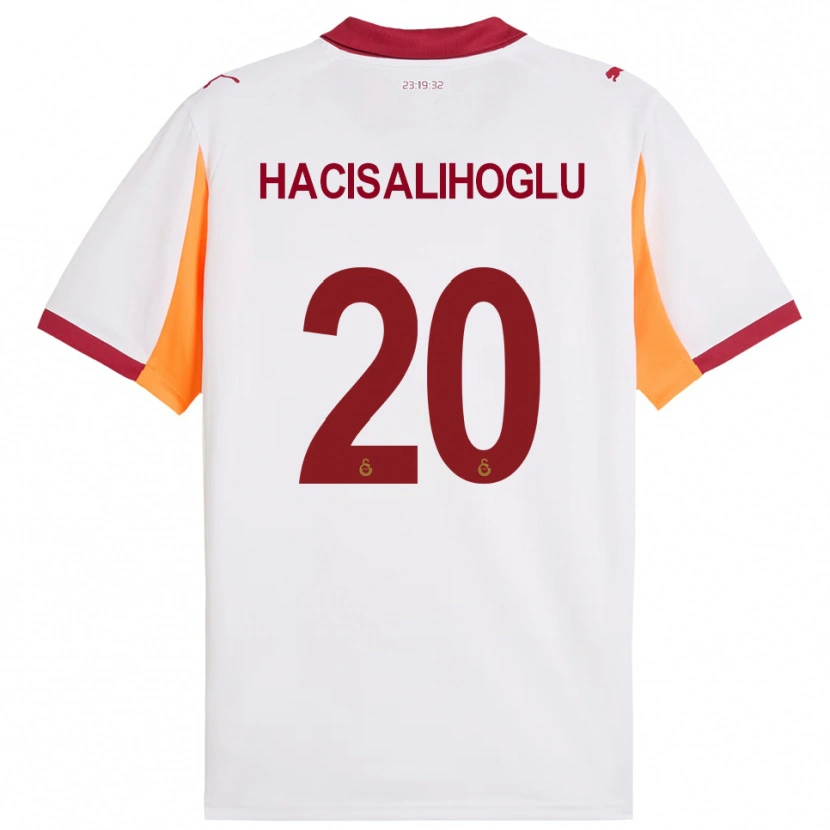 Danxen Niño Camiseta Arda Hacisalihoglu #20 Blanco Rojo 2ª Equipación 2025/26 La Camisa