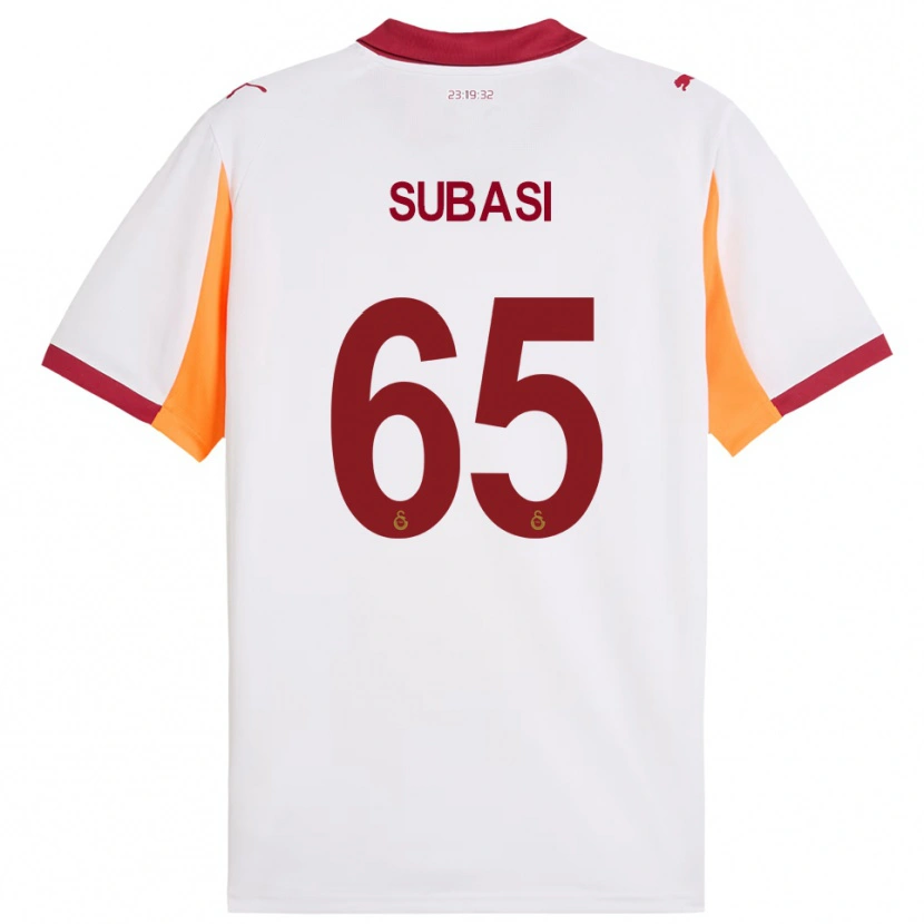 Danxen Niño Camiseta Kadir Subaşı #65 Blanco Rojo 2ª Equipación 2025/26 La Camisa