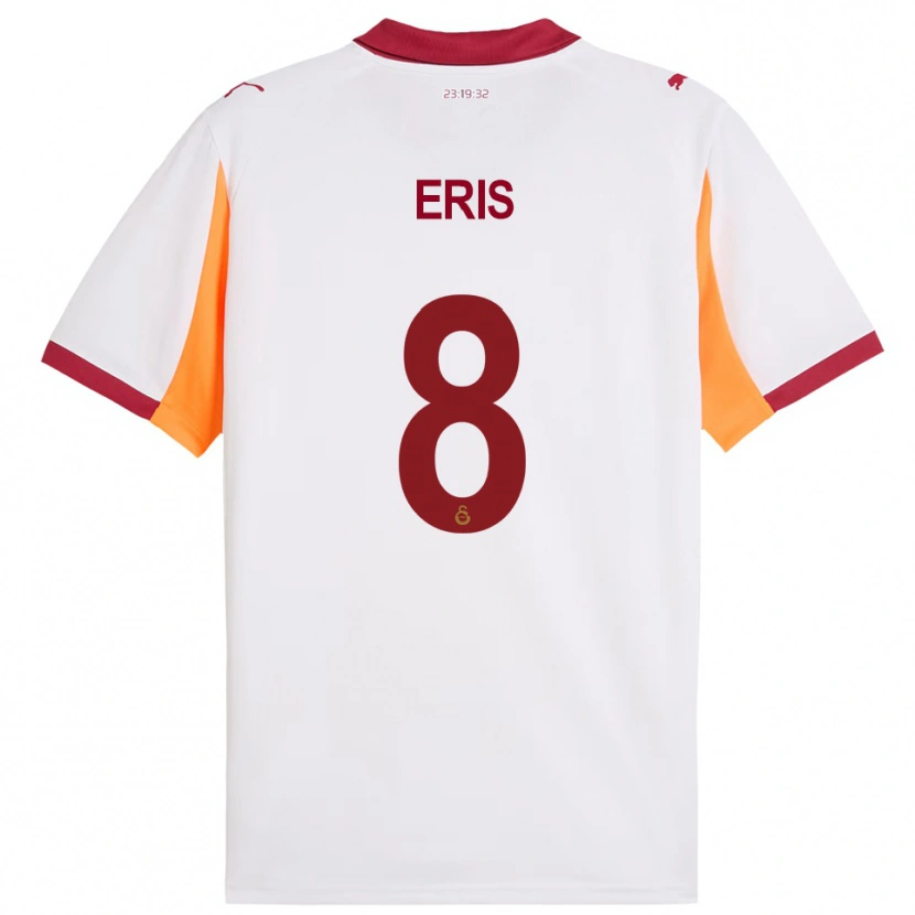 Danxen Niño Camiseta Efe Eriş #8 Blanco Rojo 2ª Equipación 2025/26 La Camisa