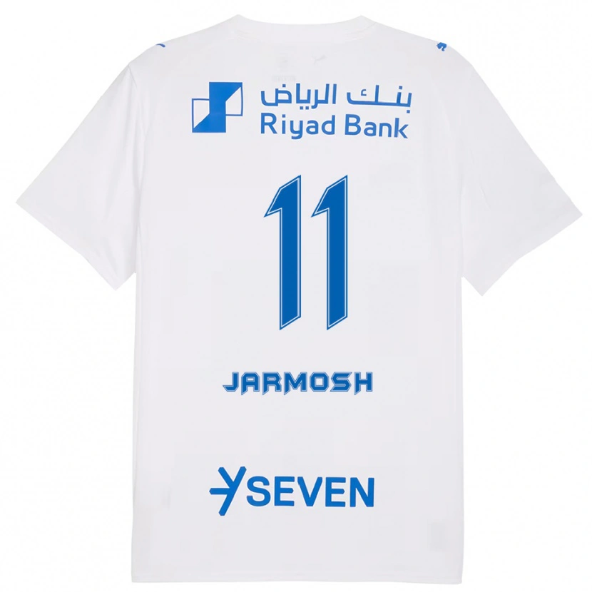 Danxen Niño Camiseta Abdulaziz Jarmosh #11 Blanco Azul 2ª Equipación 2025/26 La Camisa