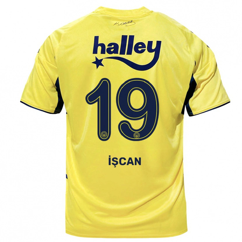 Danxen Niño Camiseta Berkay İşcan #19 Amarillo Marino 2ª Equipación 2025/26 La Camisa