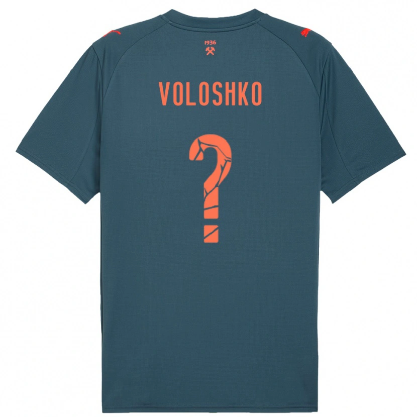 Danxen Niño Camiseta Yevgeniy Voloshko #0 Marino Rojo 2ª Equipación 2025/26 La Camisa