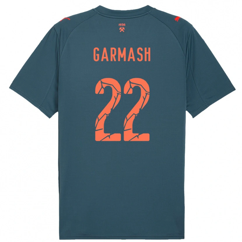Danxen Niño Camiseta Yevgeniy Garmash #22 Marino Rojo 2ª Equipación 2025/26 La Camisa