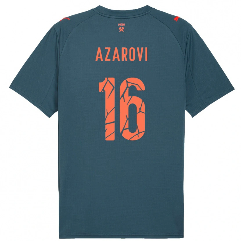 Danxen Niño Camiseta Irakli Azarovi #16 Marino Rojo 2ª Equipación 2025/26 La Camisa