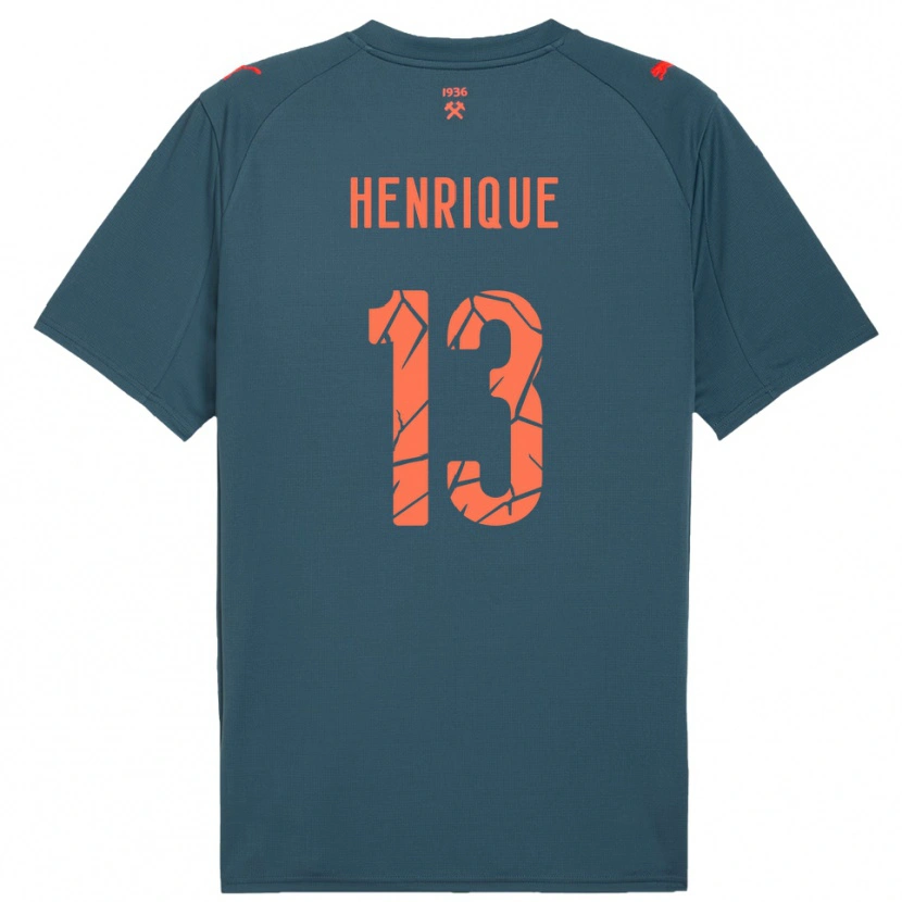 Danxen Niño Camiseta Pedro Henrique #13 Marino Rojo 2ª Equipación 2025/26 La Camisa