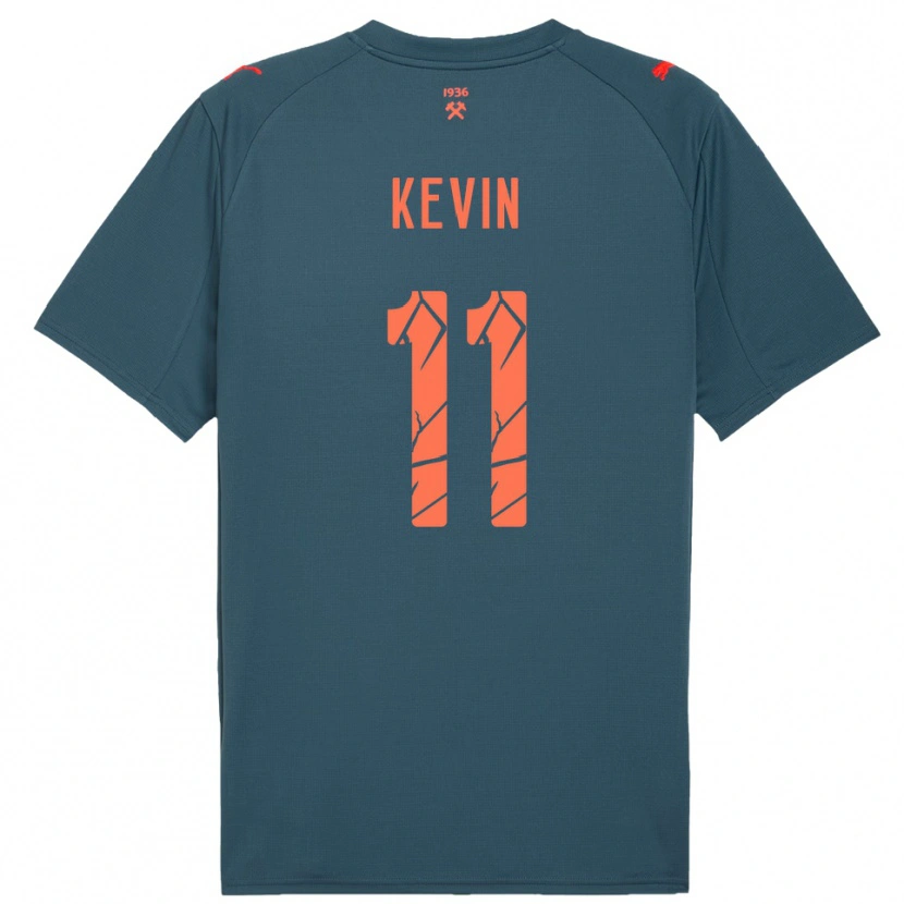 Danxen Niño Camiseta Kevin #11 Marino Rojo 2ª Equipación 2025/26 La Camisa