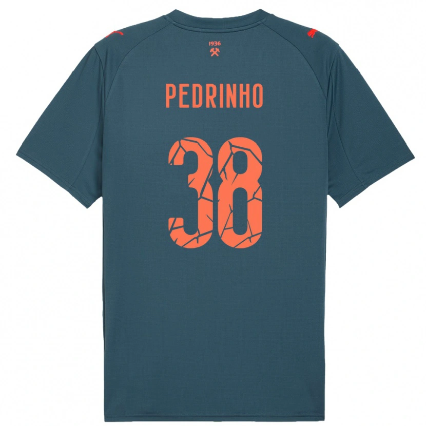 Danxen Niño Camiseta Pedrinho #38 Marino Rojo 2ª Equipación 2025/26 La Camisa
