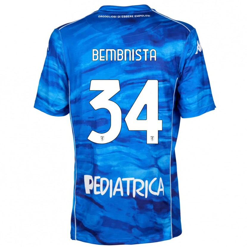 Danxen Hombre Camiseta Dawid Bembnista #34 Azul Blanco 1ª Equipación 2025/26 La Camisa