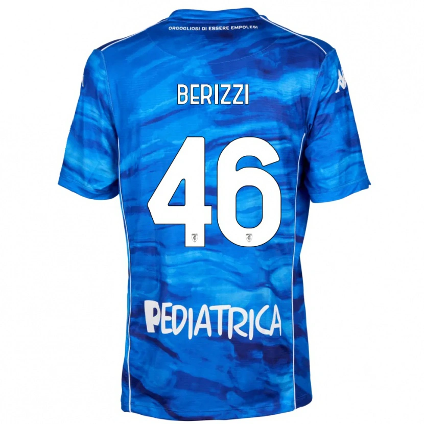 Danxen Hombre Camiseta Roberto Berizzi #46 Azul Blanco 1ª Equipación 2025/26 La Camisa