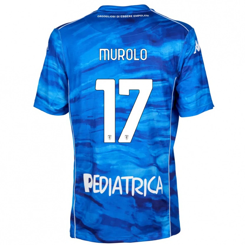 Danxen Hombre Camiseta Vincenzo Murolo #17 Azul Blanco 1ª Equipación 2025/26 La Camisa