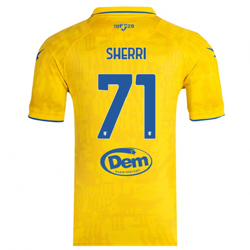 Danxen Hombre Camiseta Alen Sherri #71 Amarillo Azul 1ª Equipación 2025/26 La Camisa