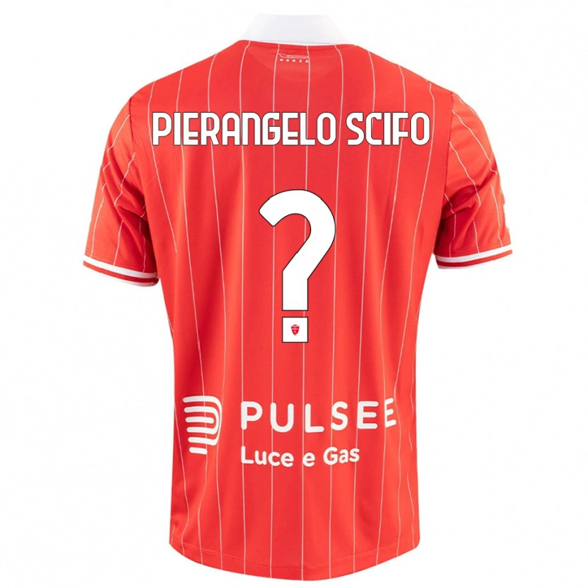 Danxen Hombre Camiseta Dennis Pierangelo Scifo #0 Rojo Blanco 1ª Equipación 2025/26 La Camisa