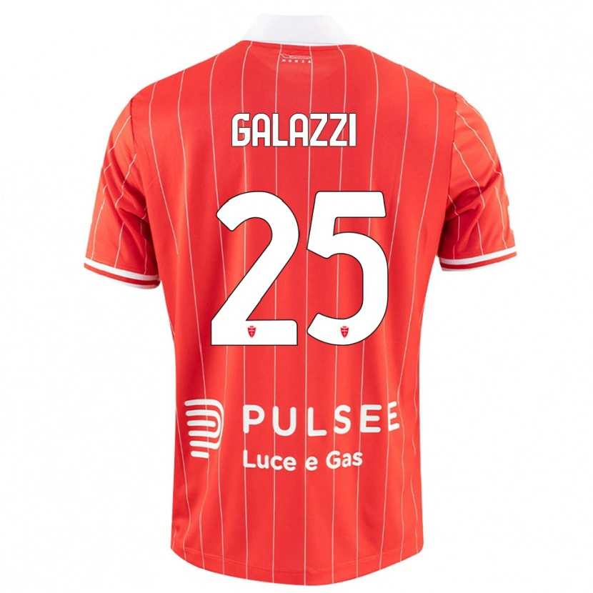 Danxen Hombre Camiseta Nicolas Galazzi #25 Rojo Blanco 1ª Equipación 2025/26 La Camisa