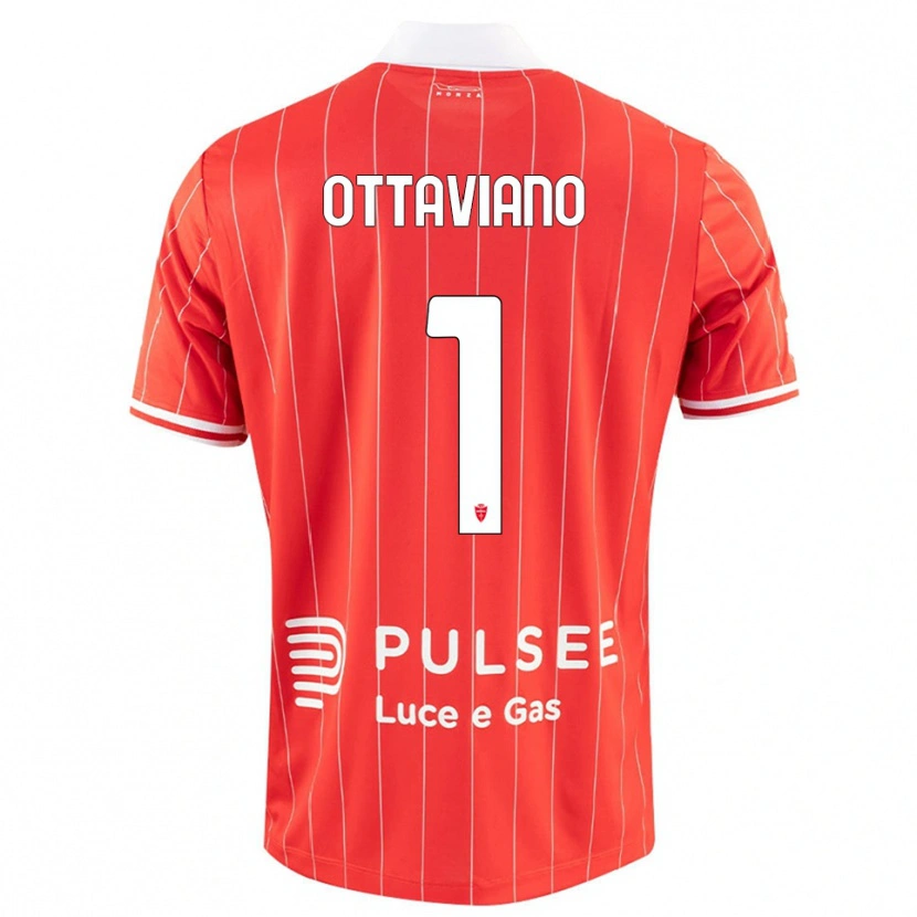 Danxen Hombre Camiseta Alessandro Ottaviano #1 Rojo Blanco 1ª Equipación 2025/26 La Camisa