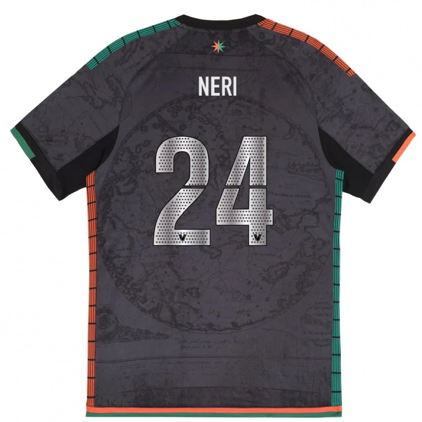Danxen Hombre Camiseta Filippo Neri #24 Gris Oscuro 1ª Equipación 2025/26 La Camisa