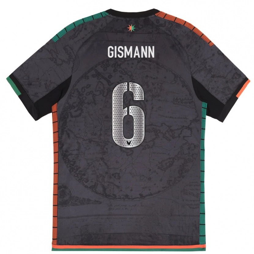 Danxen Hombre Camiseta Lynn Gismann #6 Gris Oscuro 1ª Equipación 2025/26 La Camisa