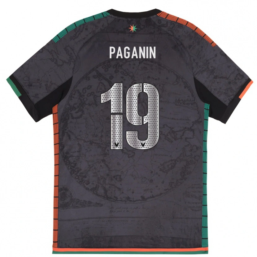 Danxen Hombre Camiseta Eros Paganin #19 Gris Oscuro 1ª Equipación 2025/26 La Camisa