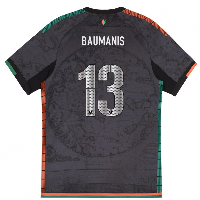Danxen Hombre Camiseta Kristofers Baumanis #13 Gris Oscuro 1ª Equipación 2025/26 La Camisa