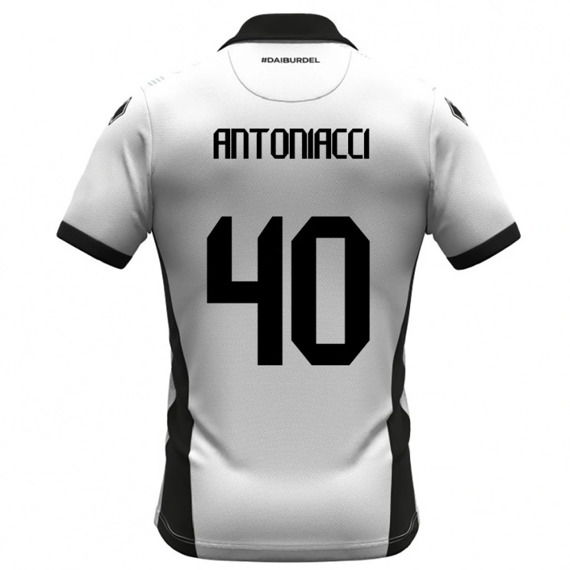 Danxen Hombre Camiseta Augusto Antoniacci #40 Blanco Negro Naranja 1ª Equipación 2025/26 La Camisa