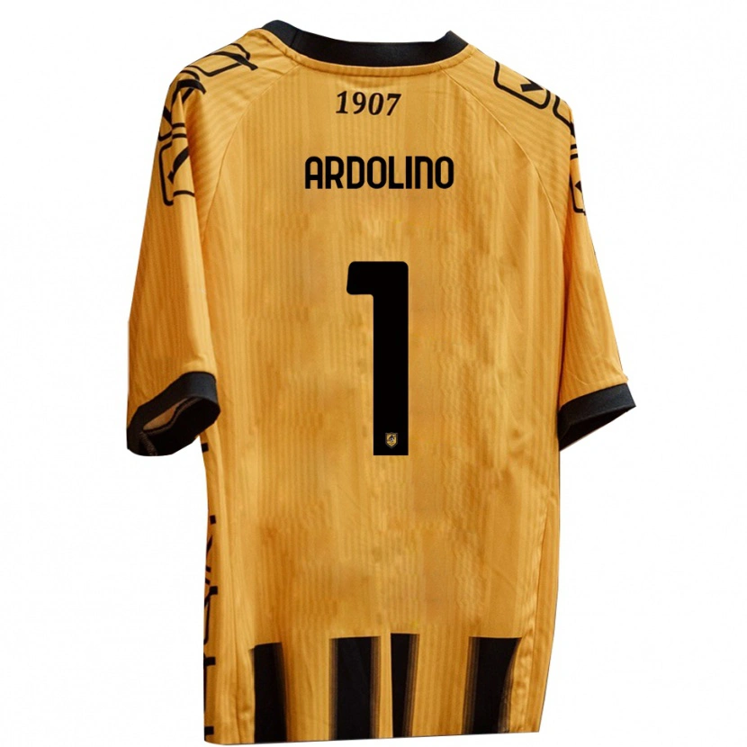 Danxen Hombre Camiseta Antonio Ardolino #1 Amarillo Negro 1ª Equipación 2025/26 La Camisa