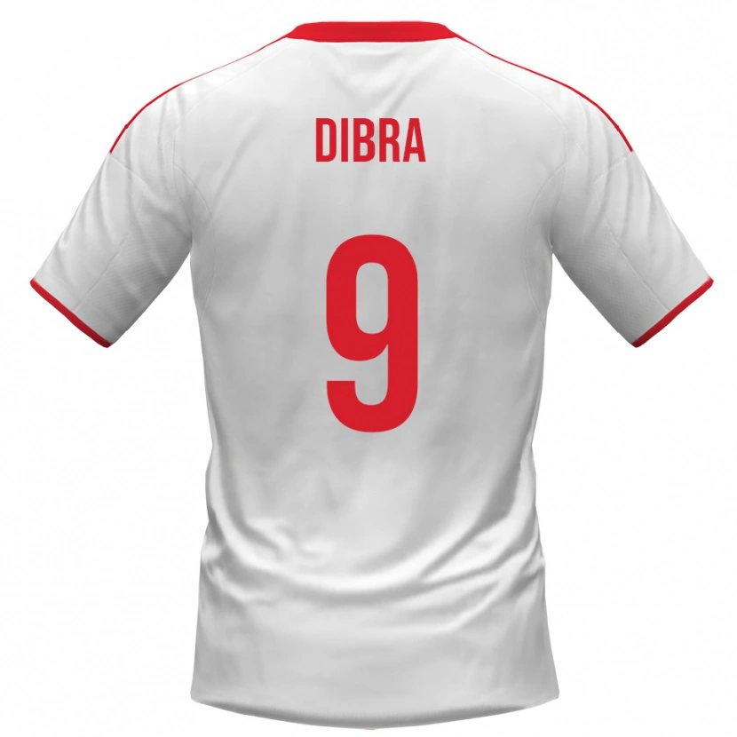 Danxen Hombre Camiseta Francesco Dibra #9 Blanco Rojo 1ª Equipación 2025/26 La Camisa