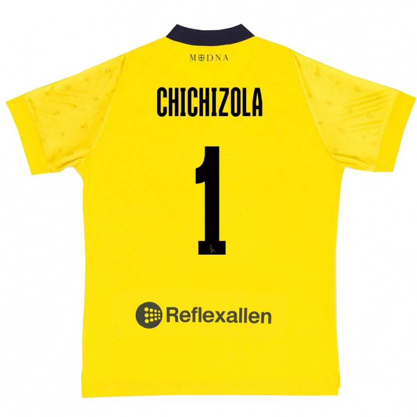 Danxen Hombre Camiseta Leandro Chichizola #1 Amarillo Marino 1ª Equipación 2025/26 La Camisa