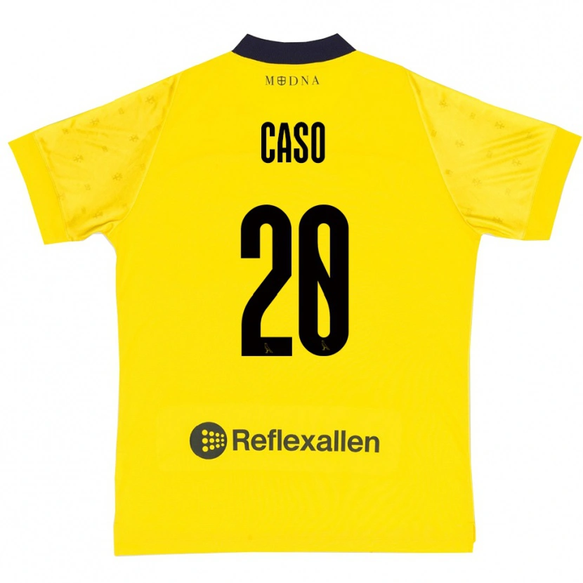 Danxen Hombre Camiseta Giuseppe Caso #20 Amarillo Marino 1ª Equipación 2025/26 La Camisa
