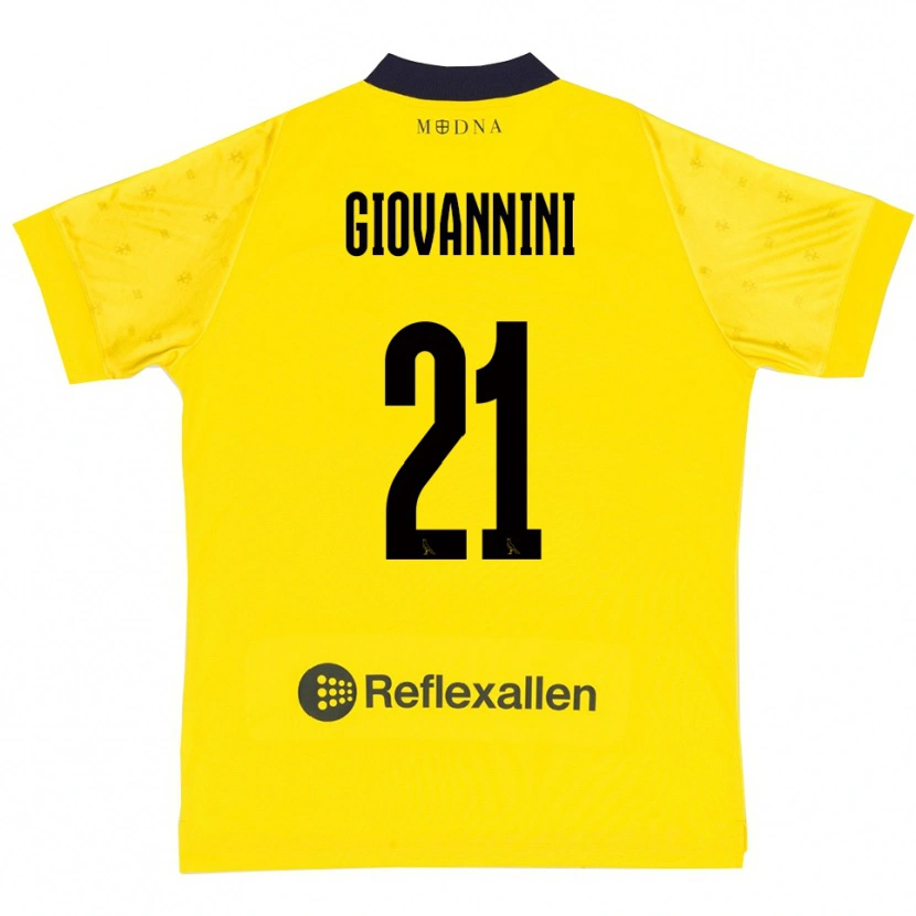 Danxen Hombre Camiseta Romeo Giovannini #21 Amarillo Marino 1ª Equipación 2025/26 La Camisa