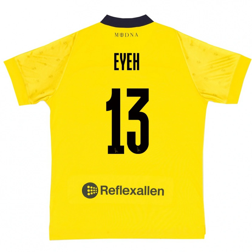 Danxen Hombre Camiseta Nicholas Eyeh #13 Amarillo Marino 1ª Equipación 2025/26 La Camisa